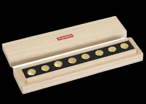 Supreme CDW Push Pin Set Brass