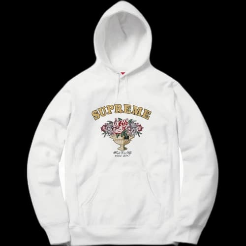 Supreme Centerpiece Hoodie White
