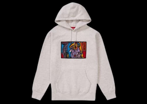 Supreme Chainstitch Hooded Sweatshirt Ash Grey