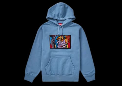 Supreme Chainstitch Hooded Sweatshirt Dusty Blue