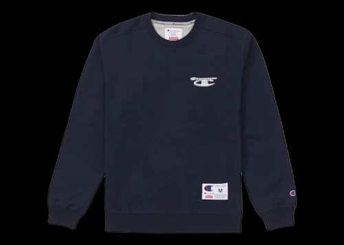 Supreme Champion 3D Metallic Crewneck Navy