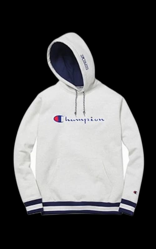 Supreme Champion Pullover Hoodie Heather Grey