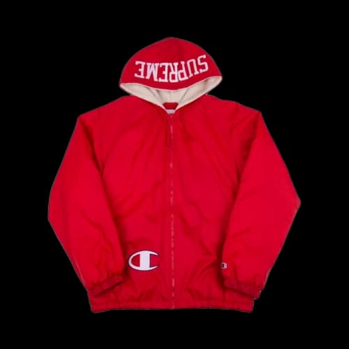 Supreme Champion Sherpa Lined Hooded Jacket Red
