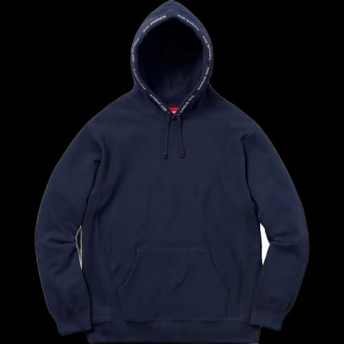 Supreme Channel Hooded Sweatshirt Navy