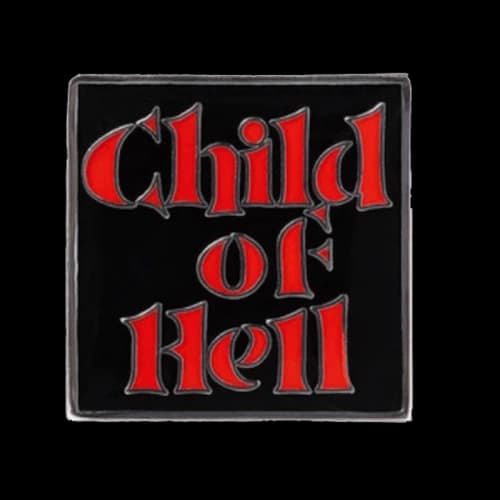 Supreme Child Of Hell Black Pin Silver