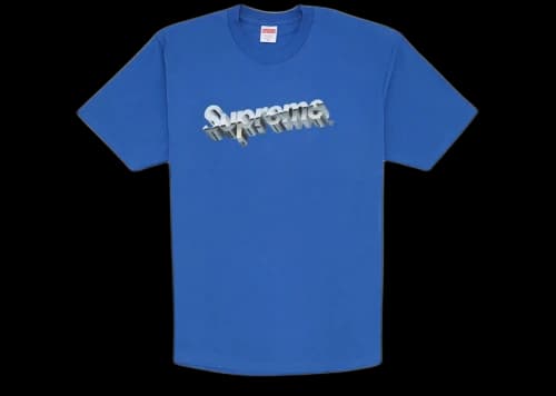 Supreme Chrome Logo Tee Royal