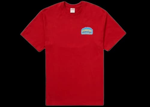 Supreme Chrome Tee Red