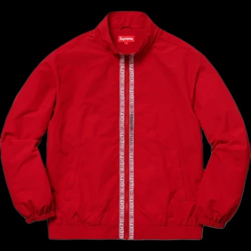 Supreme Classic Logo Taping Track Jacket Red