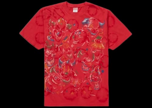 Supreme Clowns Tee Bleached Red
