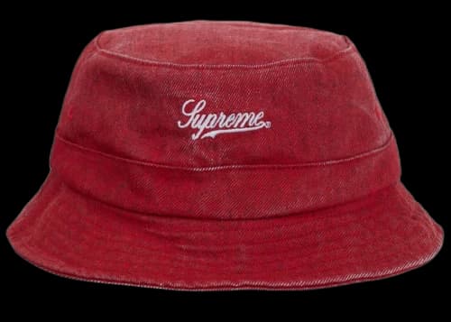 Supreme Coated Denim Crusher Red