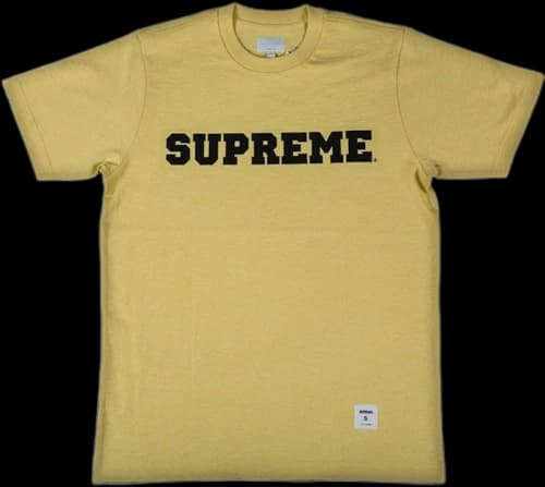 Supreme Collegiate Tee Yellow