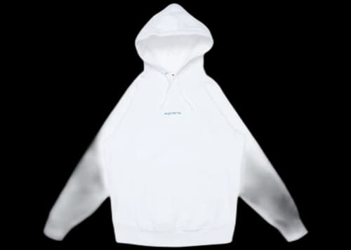 Supreme Compact Logo Hoodie White