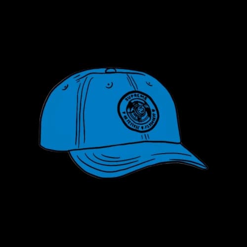 Supreme Compass 6-Panel Cyan