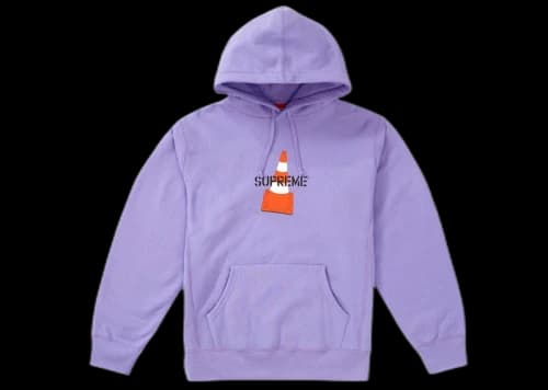 Supreme Cone Hooded Sweatshirt Lavender