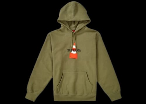 Supreme Cone Hooded Sweatshirt Light Olive