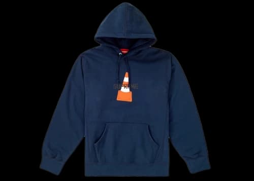 Supreme Cone Hooded Sweatshirt Navy