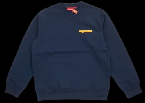 Supreme Connect Crewneck Sweatshirt Navy