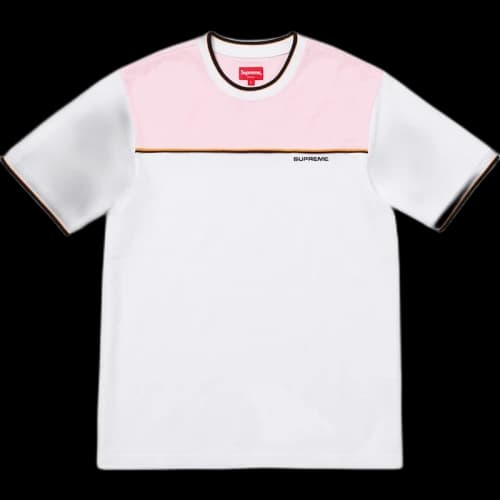 Supreme Contrast Yoke Pique Top White