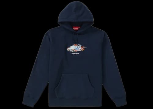 Supreme Cop Car Hooded Sweatshirt Navy