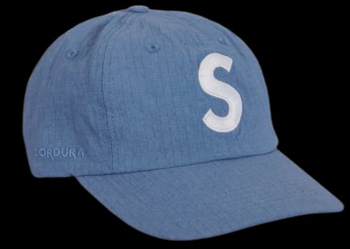 Supreme Cordura Ripstop S Logo 6-Panel Royal