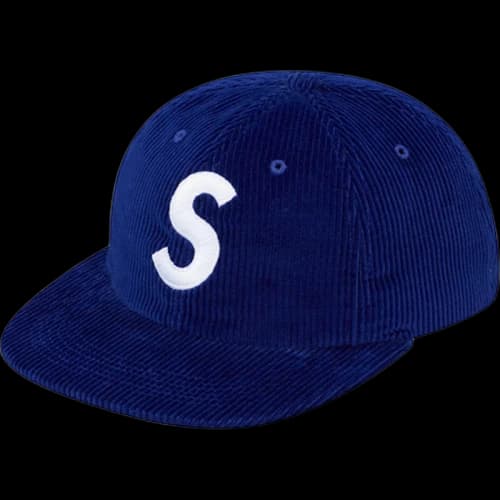 Supreme Corduroy S Logo 6 Panel Royal