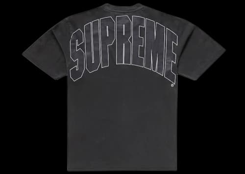 Supreme Cracked Back Arc S/S Top Black