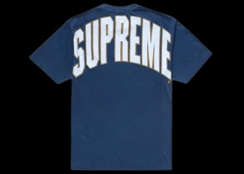 Supreme Cracked Back Arc S/S Top Navy