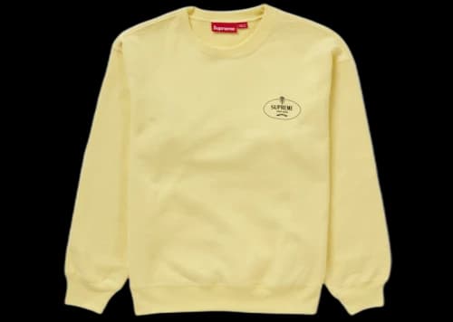 Supreme Crest Crewneck (FW24) Yellow