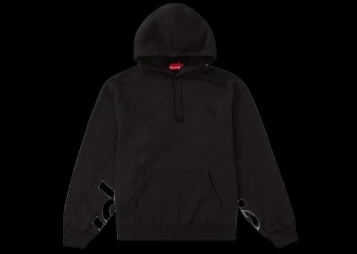 Supreme Cropped Panels Hooded Sweatshirt Black