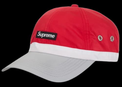 Supreme Crown Band Nylon 6 Panel (SS24) Red