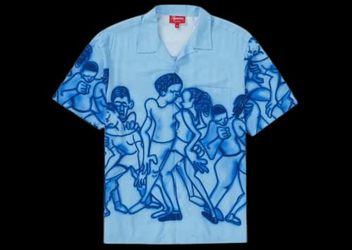 Supreme Dancing Rayon S/S Shirt Light Blue