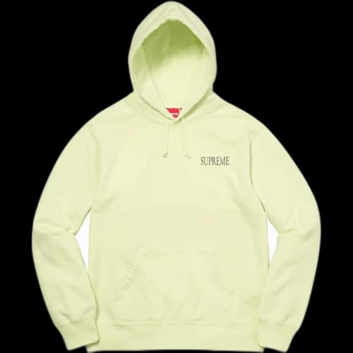 Supreme Decline Hooded Sweatshirt Pale Lime