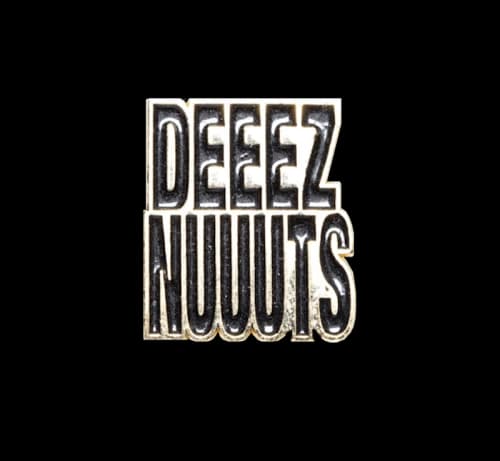 Supreme Deeez Nuuuts Black Pin Gold