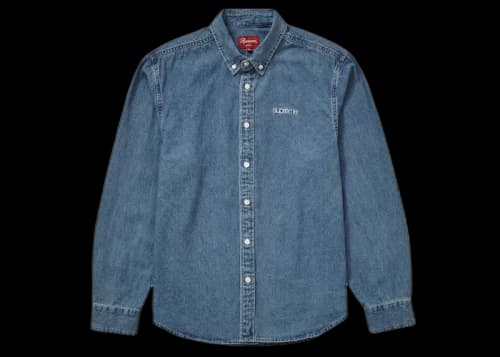 Supreme Denim Shirt Blue