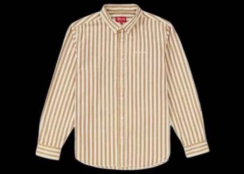 Supreme Denim Shirt Tan Stripe