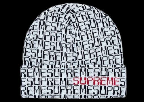 Supreme Digital Beanie White