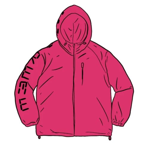 Supreme Digital Logo Track Jacket Fuchsia