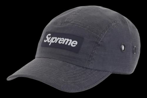 Supreme Distressed Ripstop Camp Cap Black