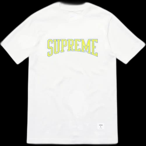 Supreme Dotted Arc Top White