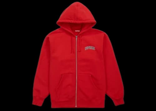 Supreme Doughboy Zip Up Hooded Sweatshirt Red