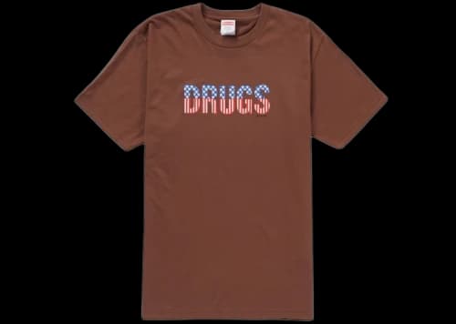 Supreme Drugs Tee Brown
