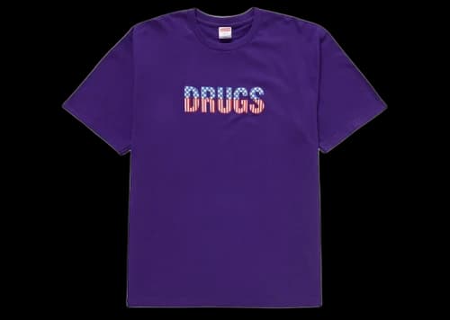 Supreme Drugs Tee Purple