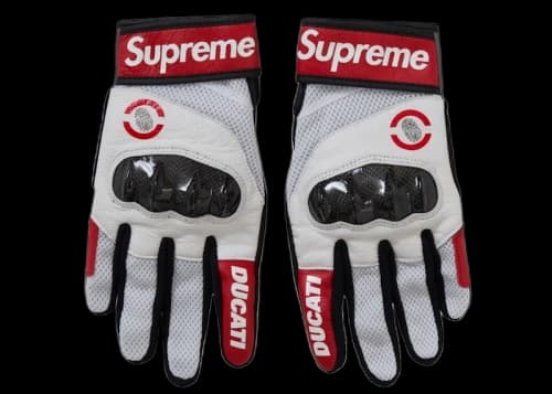 Supreme Ducati C1 Leather Gloves Red