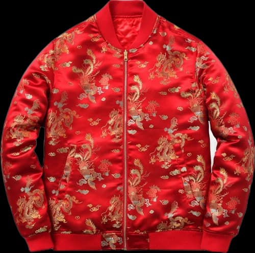 Supreme Emperor Reversible Bomber Jacket Red