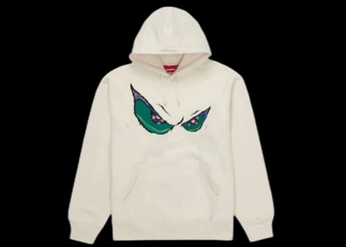 Supreme Eyes Hooded Sweatshirt Natural