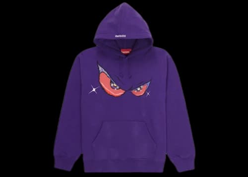 Supreme Eyes Hooded Sweatshirt Purple