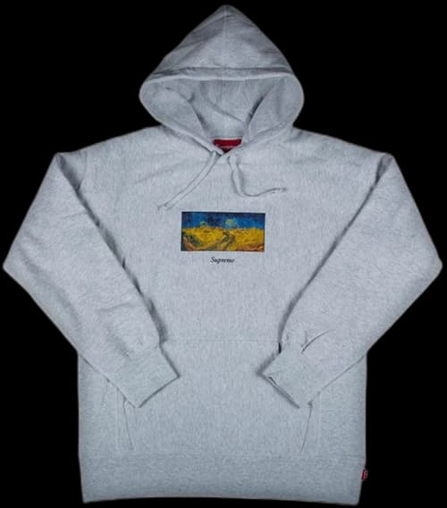 Supreme Field Hooded Sweatshirt Ash Grey