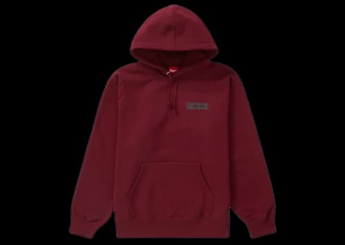 Supreme Fiend Hooded Sweatshirt Burgundy