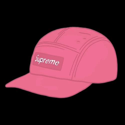 Supreme Fine Wale Corduroy Camp Cap Pink