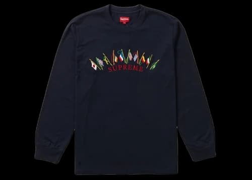 Supreme Flags L/S Top Navy